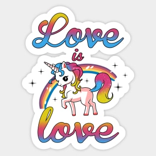 Love is love Sticker